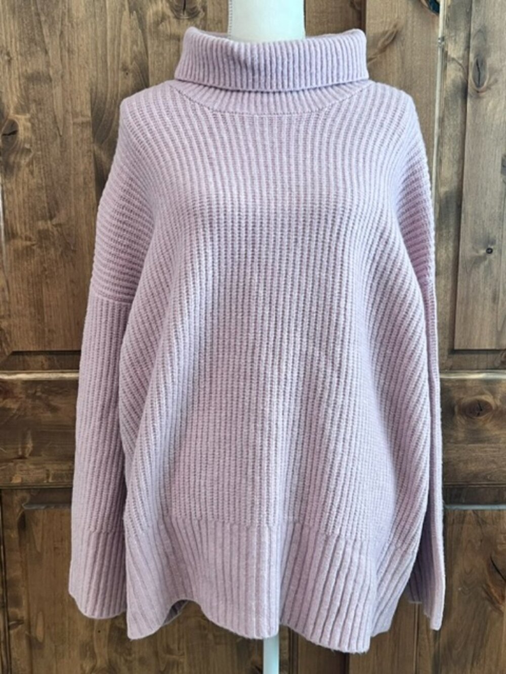 Ava + Viv Lilac Cashmere-Like Sweater